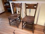 Two wooden chairs, Ophalen of Verzenden