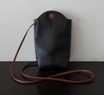 Heroing Vintage leer bruin schoudertas crossbody tasje '80s, Overige merken, Bruin, Ophalen of Verzenden, Zo goed als nieuw