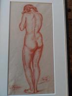 Naakt op de rug gezien..L.Kokken 1919-1999, Antiek en Kunst, Ophalen of Verzenden