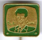 Rudi Carrell showmaster groen op koper speldje ( R_076a ), Verzenden, Nieuw, Figuurtje, Speldje of Pin