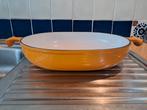 LE CREUSET Enzo Mari ovenschaal geëmailleerd gietijzer izgs, Ophalen of Verzenden, Gebruikt, Gietijzer, Koekenpan of Braadpan