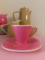 Boch La Louvière Roze Kop & Schotel - Atomic Design, Huis en Inrichting, Keramiek, Ophalen of Verzenden, Zo goed als nieuw, Overige stijlen