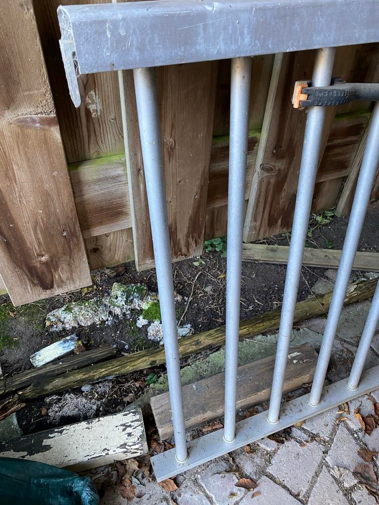 Aluminium Hekwerk - 4.10m x 90cm, Tuin en Terras, Tuinhekken en Hekwerk, Ophalen of Verzenden, Gebruikt, Aluminium, Overige typen