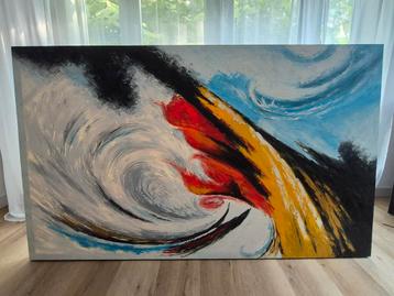 Abstract Schilderij - Kleurrijk en Dynamisch beschikbaar voor biedingen