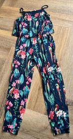 Jumpsuit meiden bloemen/donkerblauw maat 170, Ophalen of Verzenden, Gebruikt, Meisje