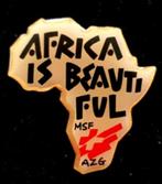 Africa is beautiful pin, Verzenden, Nieuw, Stad of Land, Speldje of Pin