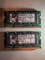 2x Kingston 512MB DDR PC2700 (333MHz) Geheugen, Computers en Software, RAM geheugen, Gebruikt, Ophalen of Verzenden, DDR, Desktop