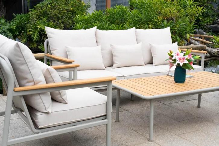 Bora Bora loungebank met loungestoelen, Tuin en Terras, Tuinsets en Loungesets, Zo goed als nieuw, Bank, Stoel, Ophalen of Verzenden