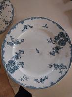 Antieke aspergeschaal met uitlekbord Soleil longwy 38 cm, Antiek en Kunst, Antiek | Schalen, Ophalen of Verzenden