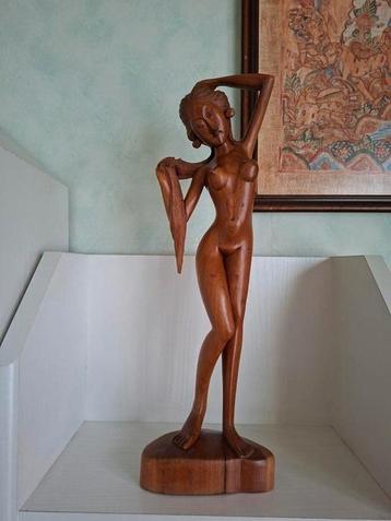 PRACHTIG! Balinese schone/naaktmodel/ houtsnijwerk/jaren '50 beschikbaar voor biedingen