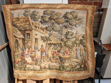 Groot antiek Frans Gobelin wandkleed  beschikbaar voor biedingen