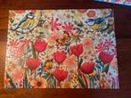 Cobble Hill Puzzel 500+ stukjes - Bloemen en Vogels, Ophalen of Verzenden, 500 t/m 1500 stukjes, Zo goed als nieuw, Legpuzzel