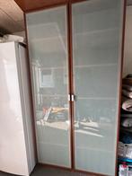 Kefing opbergg kast met glazen deuren, Ophalen, Gebruikt, 100 tot 150 cm, 200 cm of meer