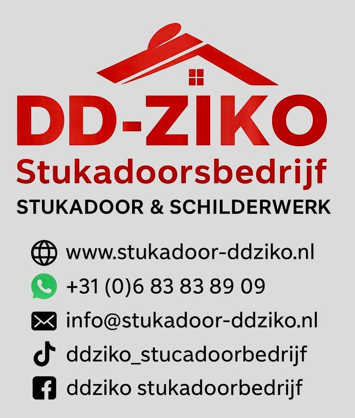 DDZIKO Stukadoor Gratis Offertes Rotterdam, Diensten en Vakmensen, Stukadoors en Tegelzetters, Pleisterwerk, Spachtelputz, Stucwerk