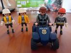 4 politie popjes en buggy met frictie motortje v. playmobiel, Ophalen of Verzenden, Zo goed als nieuw