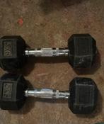 Set van 2 Dumbbells - 5kg wonder core, Sport en Fitness, Ophalen of Verzenden, Gebruikt, Benen, Dumbbell
