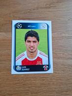 Panini Sticker Luis Suarez Ajax Champions League 2010/11, Ophalen of Verzenden, Zo goed als nieuw, Ajax, Poster, Plaatje of Sticker