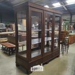 Museumkast rond 1900 | Vitrinekast met glas & 6 lades, Ophalen of Verzenden