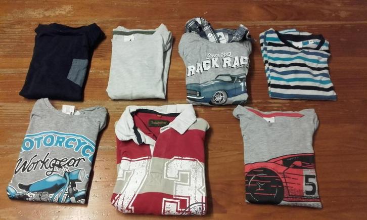 16x longsleeve Palomino, Timberland, WE, Boef Zeeman 122/128, Kinderen en Baby's, Kinderkleding | Maat 122, Gebruikt, Jongen, Shirt of Longsleeve