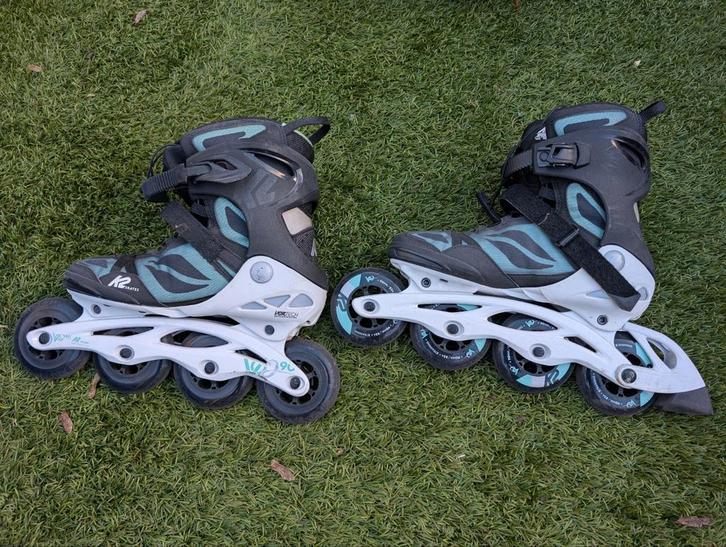 K2 VO2 90 Pro W Skeelers Maat 40 + Beschermset, Sport en Fitness, Skeelers, Gebruikt, Bescherming, K2, Dames, Heren, Ophalen