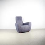 2x Label Longa Fauteuil Suede Stof – Houten Pootjes