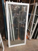 93x211,5cm binnendeur opdek rechts staallook Wit SL49, 80 tot 100 cm, Glas, Binnendeur, Nieuw