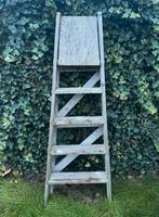 Oud houten trappetje trap decoratief, Antiek en Kunst, Curiosa en Brocante, Ophalen
