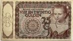 25 gulden 1944 AU, Postzegels en Munten, Bankbiljetten | Nederland, Ophalen of Verzenden, 25 gulden, Los biljet