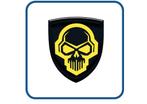 Skull design 12 Doming 3D stickers,Gel,Decal,Auto,Motor,Helm, Verzenden, Nieuw, Overige typen