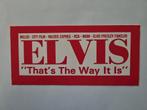 Elvis Presley sticker, Ophalen of Verzenden, Zo goed als nieuw, Sticker
