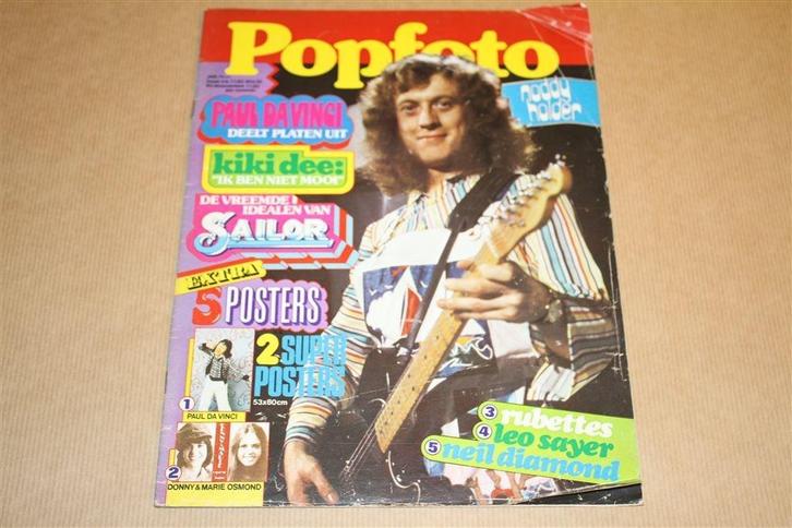 Popfoto - Januari 1975, Boeken, Tijdschriften en Kranten, Gelezen, Muziek, Film of Tv, Ophalen of Verzenden