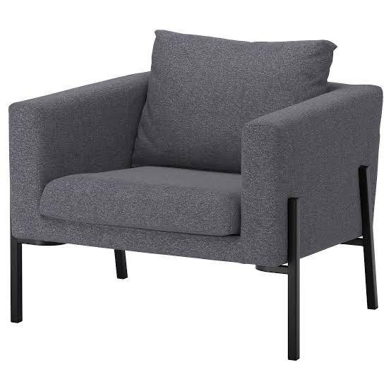 IKEA Koarp Fauteuil - Comfortabel & Stijlvol!, Huis en Inrichting, Fauteuils, Zo goed als nieuw, Stof, 75 tot 100 cm, Ophalen