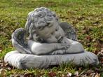Beeld Engel op Kussen - Steen, Tuin en Terras, Ophalen of Verzenden, Steen, Engelenbeeld