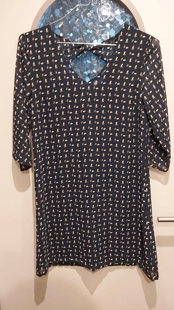 Rosa, Rosa, jurk mt M, mouwen in voile, Kleding | Dames, Jurken, Zo goed als nieuw, Maat 38/40 (M), Boven de knie, Ophalen of Verzenden