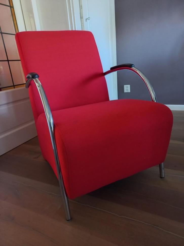 Stoel Woood, model Halifax, kleur rood, Huis en Inrichting, Stoelen, Gebruikt, Eén, Rood, Ophalen