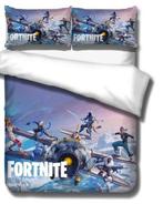 Gamekamer beddengoed 140x200 fortnite fan, Jongetje of Meisje, Wit, Dekbedovertrek, Nieuw