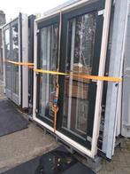 2 x kozijn met dubbele tuindeuren, Ophalen, Glas, 120 cm of meer, 215 cm of meer