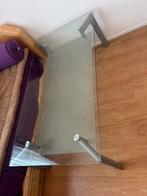 Glazen tafel, Huis en Inrichting, Tafels | Salontafels, Ophalen, Zo goed als nieuw