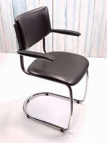 Vintage eetkamerstoel met buisframe Gispen 2001 beschikbaar voor biedingen
