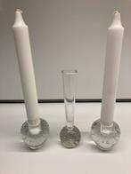 Leerdam Glaswerk Set - Vaas en Kandelaars, Antiek en Kunst, Antiek | Glas en Kristal, Ophalen of Verzenden