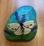 Beschilderde steen koolwitje, Ophalen of Verzenden