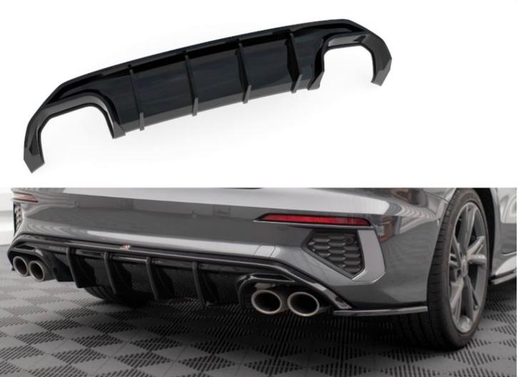Audi A3 S3 8Y Maxton Diffuser + Akra look Einddemper Delete, Auto diversen, Tuning en Styling, Ophalen of Verzenden
