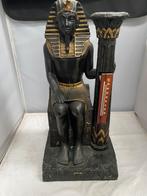 Egyptisch beeld Farao groot, Antiek en Kunst, Kunst | Beelden en Houtsnijwerken, Ophalen