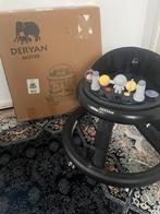 Deryan Mover Loopstoel - Inclusief duwstang - Zwart, Ophalen of Verzenden, Nieuw