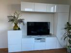 Glanzend wit Ikea Besta TV wandmeubel - 300x230cm, Ophalen, Zo goed als nieuw, 25 tot 50 cm, 200 cm of meer