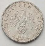 50 Reichspfennig 1944F Nazi Duitsland Oude Munt WO2 Swastika, Verzamelen, Militaria | Tweede Wereldoorlog, Ophalen of Verzenden
