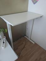 Witte Zit Sta Bureau, Huis en Inrichting, Bureaus, Ophalen, Elektrisch, Gebruikt, Stabureau