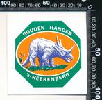 Sticker: Gouden Handen - s-Heerenberg, Ophalen of Verzenden