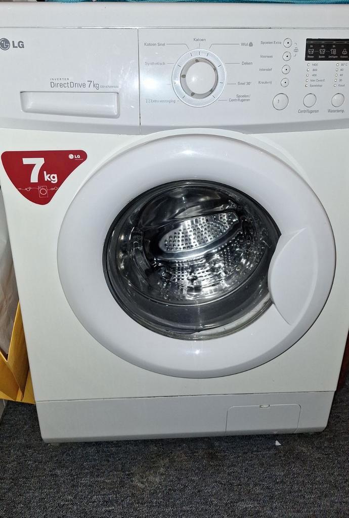 LG Wasmachine DD147MWWM, Witgoed en Apparatuur, Wasmachines, 6 tot 8 kg, 85 tot 90 cm, 1200 tot 1600 toeren, Ophalen