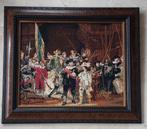 Geborduurde Nachtwacht met lijst, Antiek en Kunst, Ophalen